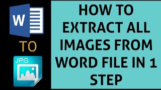 How to Extract Images from Word Document | Extract All Images in 1 Step | Microsoft Word Tutorial