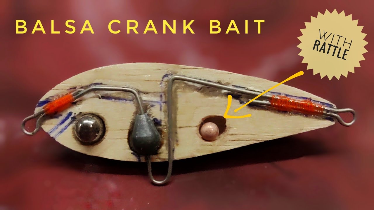 Lure Making Balsa Crank Bait with Rattle - part 1 