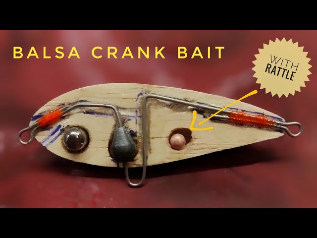 Lure Making Balsa Crank Bait with Rattle - part 1 