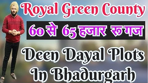 Deen Dayal Plots In Bhadurgarh | Royal Green County Bahadurgarh #bhadurgarh #plots #plot #delhi #dda