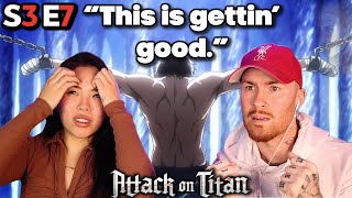 “This is gettin’ good.” | Attack on Titan Reaction S3 Ep 7