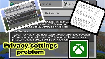 Minecraft privacy setting problem fix!