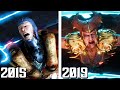 Shinnok Torturing Raiden vs Raiden Torturing Shinnok Comparison! (2015-2019) | Mortal Kombat