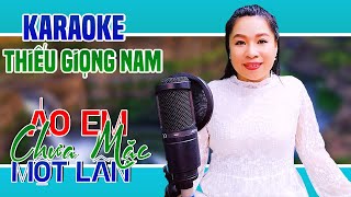 Karaoke Song Ca | ÁO EM CHƯA MẶC MỘT LẦN - Thiếu Giọng Nam | Song Ca Với Trà Xanh