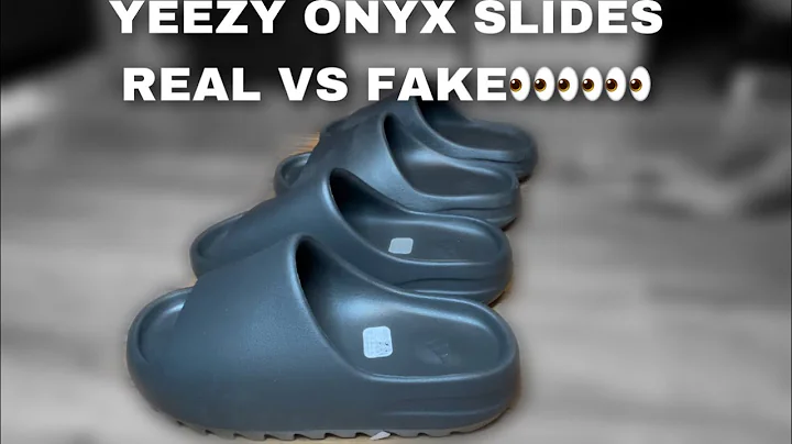 YEEZY ONYX SLIDES REAL VS FAKE!!👀