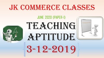 3-12-2019 Teaching Aptitude Paper Discussion.