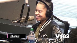 Ella Mai Discusses Her Music & Her Inspirations In V-103 Studio