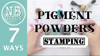 7 SUPER STAMPING & PIGMENT POWDER techniques! Plus a watercolour CELEBRATE card [2024/77]