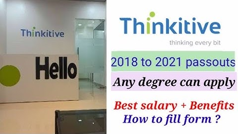 Thinkitive off campus drive ||2018 to 2021 eligible