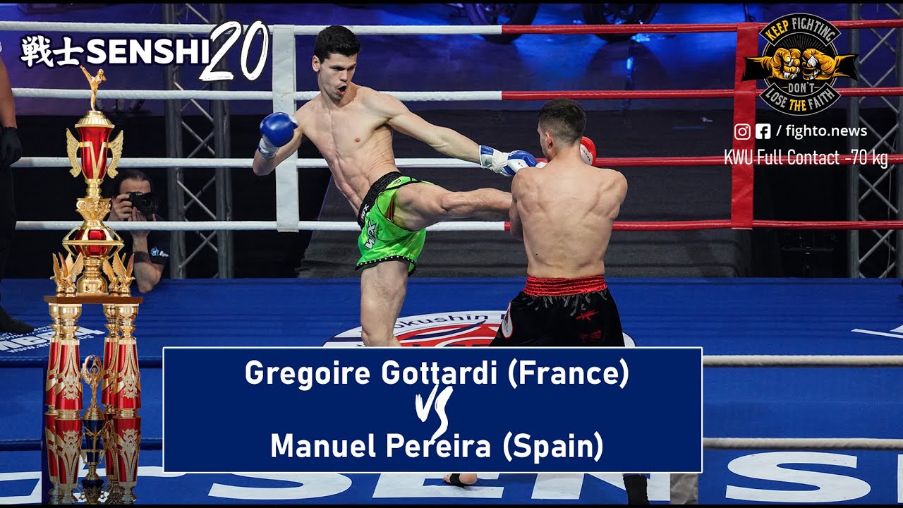 SENSHI 20  70kg Gregoire Gottardi France vs  Manuel Pereira Spain  KWU FULL CONTACT