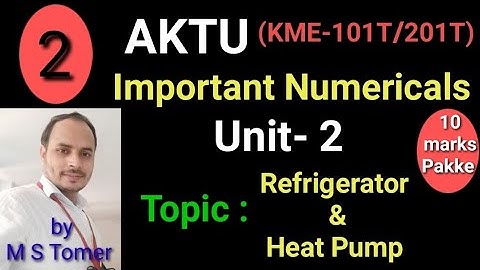AKTU Important Numericals : Unit-2 | #Fundamentals of Mechanical Engineering and Mechatronics