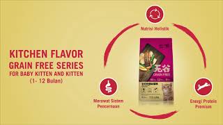 Kitchen Flavor Beauty Dry Cat Food Makanan Kering Kucing Grain Free Freshpack 1.5 kg