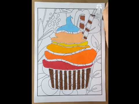 Tô Màu Bánh Kem Sinh Nhật - Tô màu bánh kem | bánh sinh nhật 🍰