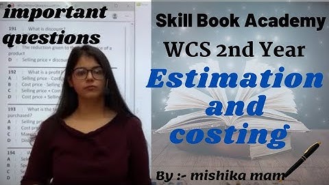 WCS Live Class-16 | Estimation and costing important questions | ITI Exam 2021 | AITT 2021