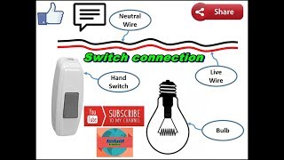 How To Make Connection of One Way Switch Wiring ! In Hindi Urdu