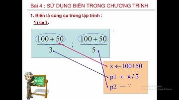 BAI 4  Sử dụng biến và hằng trong chương trình