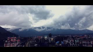 Time laps above the dharan sky