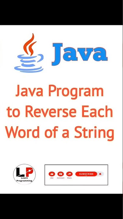 Java Program to Reverse Each word of String #stringprograminjava # ...