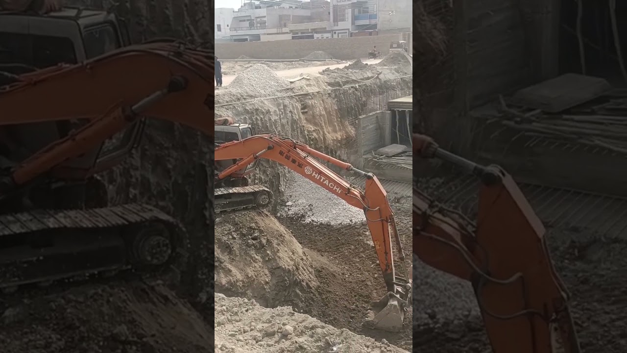 Duble Excavoter For Duble Basement Multi story project Raft Excavation.