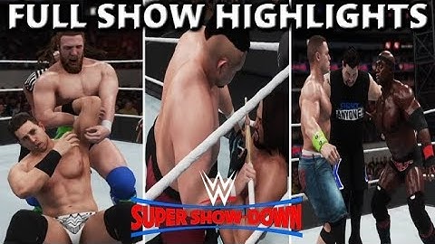 WWE 2K18  SUPER SHOW-DOWN 2018 FULL SHOW - PREDICTION HIGHLIGHTS PART 2