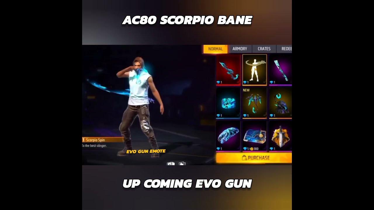Up coming evo gun Scorpio bane AC80 Evo Gun AC80 #freefiremax #evogun #ac80 #newevogun #shorts Up coming evo gun Scorpio bane AC80 Evo Gun AC80 #freefiremax #evogun #ac80 #newevogun #shorts