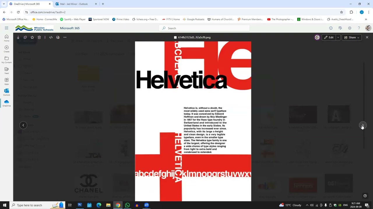 Type Design Folder - A short history of type