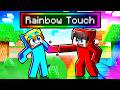 Minecraft, But Everything I Touch Turns Rainbow...