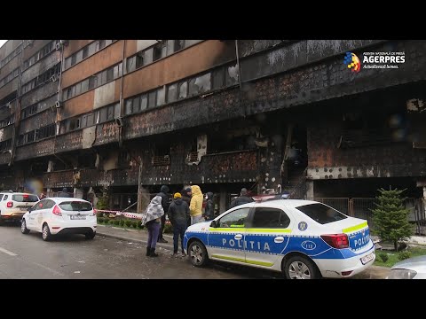 Constanţa: Un bloc a fost distrus după ce a fost cuprins de flăcări - 250 de persoane evacuate