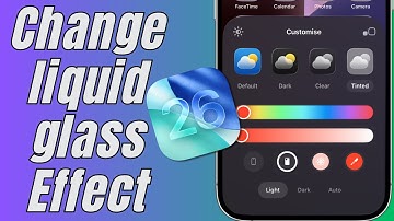 iPhone 17 - How To Change Liquid Glass Look iOS 26 Glass Effect