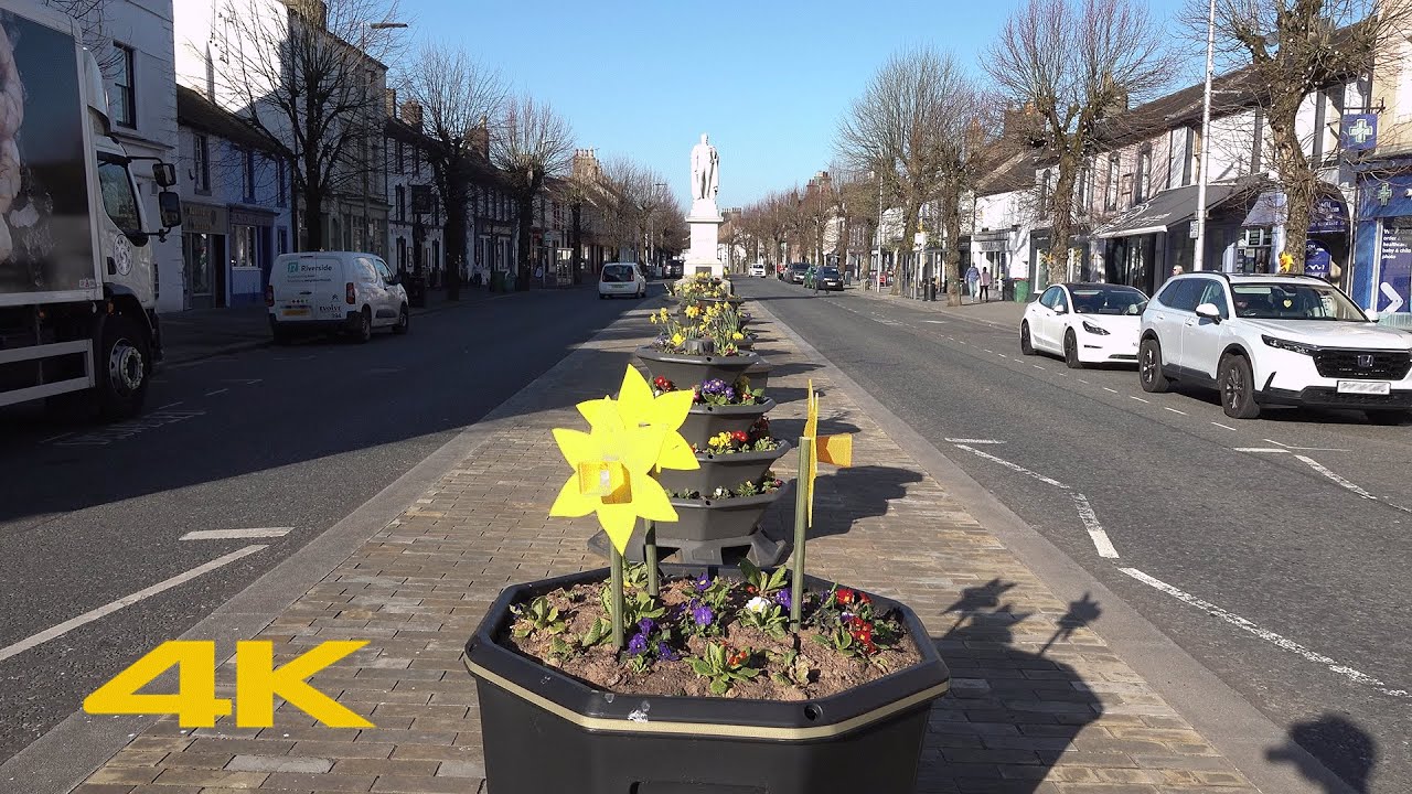 Cockermouth Walk: Town Centre【4K】