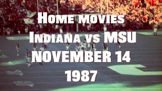 TEARING DOWN THE GOALPOSTS! NOV. 14 1987 BIG 10 CHAMPIONSHIP MSU vs INDIANA RIOT!