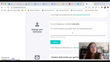 Quick Quizlet Tip: Changing your Quizlet Username