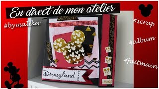 [En direct de mon atelier] : Scrappez avec moi la couverture de mon album Disney