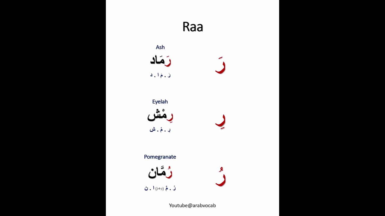These Arabic words with Raa are harder than they look #arabic #learnArabic #challenge #msa