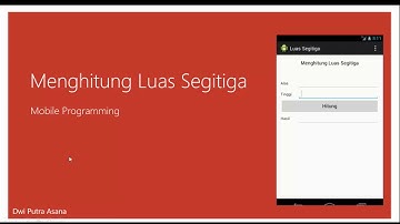 Belajar Membuat Aplikasi Menghitung Luas Segitiga Java Android