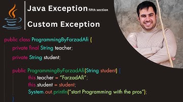 custom exception in java | استثناهای شخصی سازی شده در جاوا
