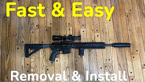 How to remove AR15 Muzzle Device | How to install Dead Air Flash Hider for Suppressor