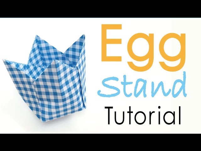 Porta uovo in carta in 5' * DIY 5' paper egg holder - Caseperlatesta