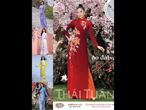 Vải áo dài Thái Tuấn đẹp & Mới nhất in 3D cho mùa 8 tháng 3 năm 2021 l Vải Áo Dài S