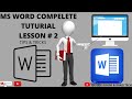MS WORD TUTORIAL | LESSON # 2 | TIPS & TRICK...