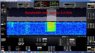 Unknown digital mode transmission on 20 m band