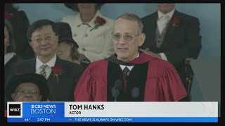 Tom Hanks addresses Harvard University commencement