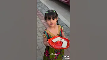 ايليا توزع للاطفال كيك حبابه ع ابوها جنيد يوميات جنيد وعنوز 