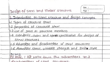 Unit:1 | Introduction to Steel Structure and Design Concept | Prashant YT | BE Civil |Steel & Timber