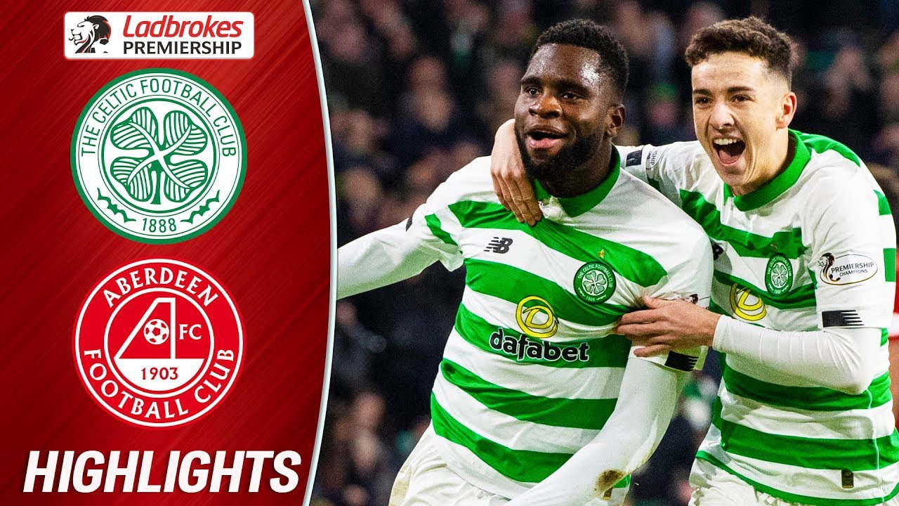 Celtic 2-1 Aberdeen Odsonne Edouard Winner keeps Celtic Top of the Table Ladbrokes Premiership