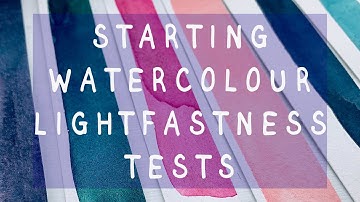 Watercolour Lightfastness Tests 1 | Fading seen in Daniel Smith