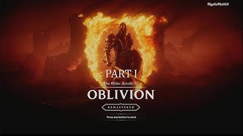 The Elder Scrolls Oblivion Remastered Part 1! Character Creation and escaping the prison!