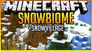 Seed: Snowbiome + Snowvillage @Spawn ✨ Minecraft 1.14.4 ✨ErikOnHisPeriod