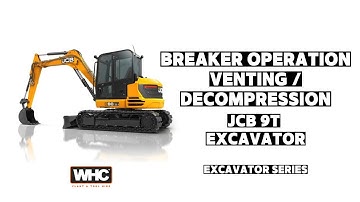 Breaker Operation Venting/Decompression JCB 9T Excavator WHC Hire | Excavator Series | Tutorial