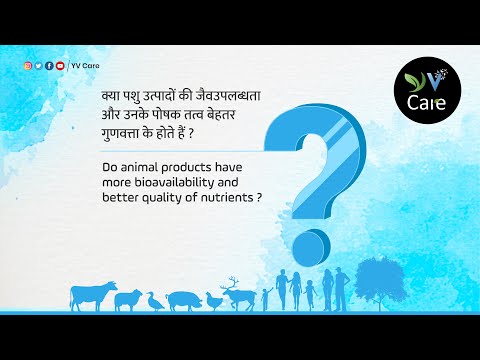 क्या पशु उत्पादों की जैवउपलब्धता और उनके पोषक तत्व बेहतर गुणवत्ता के होते हैं ? VEGAN FAQ